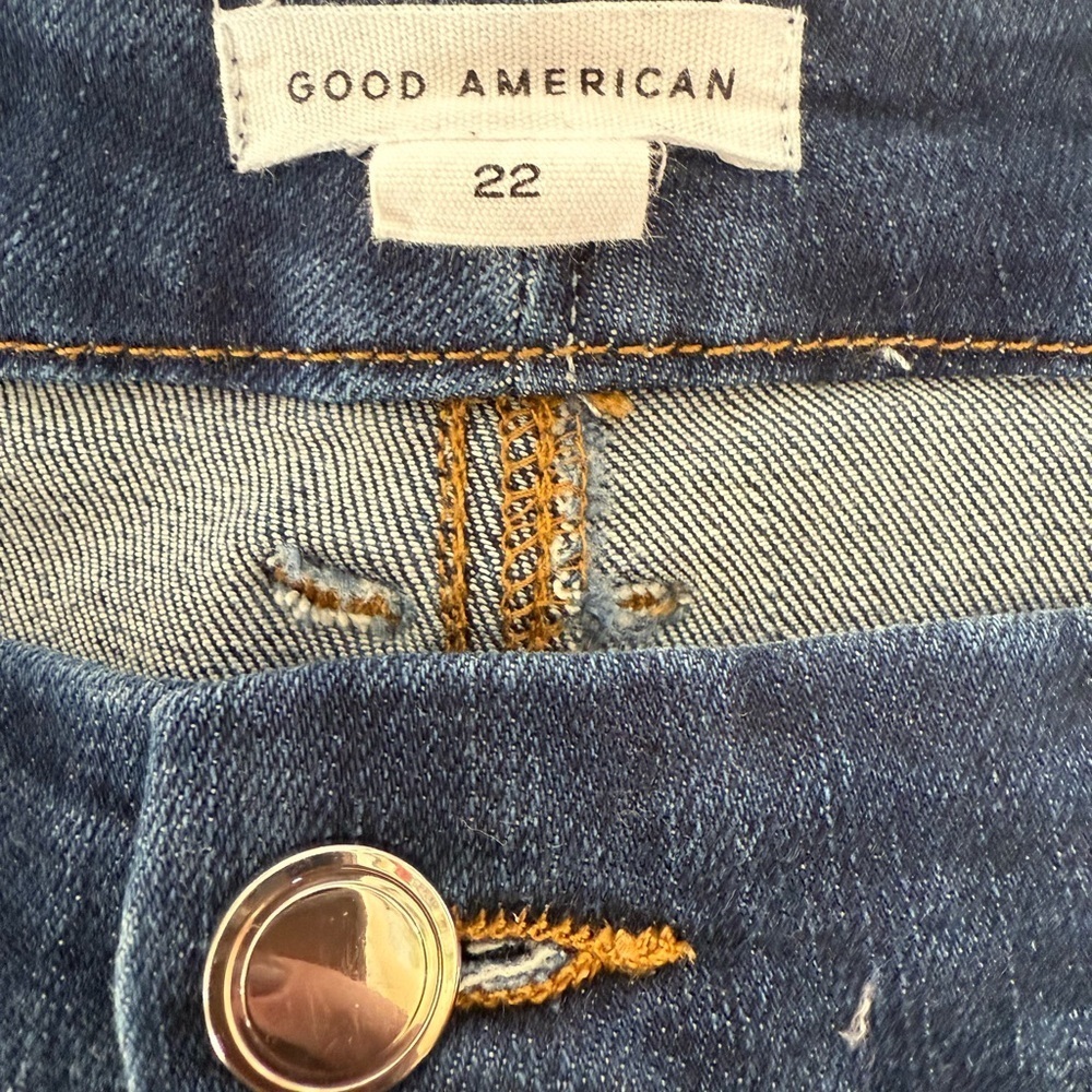 Good American Straight Leg Ankle Jeans Plus Size 22 - Picture 4 of 7